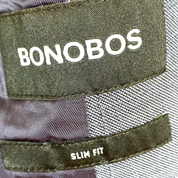 Bonobos Slim Fit Blue Men’s Wool Lightweight Lined Button Blazer Jacket Sz 38R - Picture 5 of 8